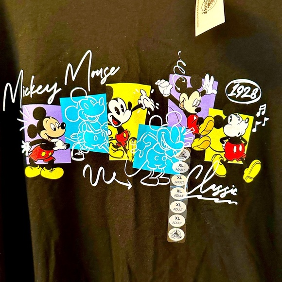 Men’s Disney Mickey Mouse Black T-Shirt - Size XL - NWT - Picture 3 of 5